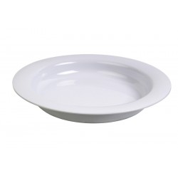 Assiette ronde à rebord